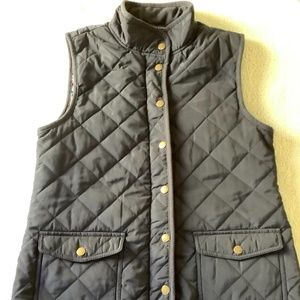 Navy Quilted Vest